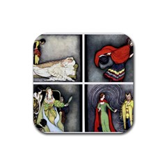 Fairy Tales Rubber Coaster (square)  by athenastemple
