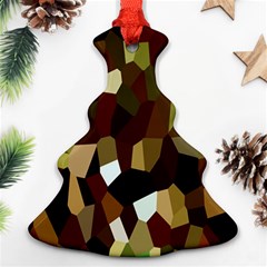 Crystallize Background Christmas Tree Ornament (two Sides) by Simbadda