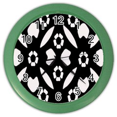 Abstract Background Pattern Color Wall Clocks by Simbadda