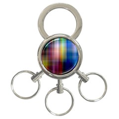Colorful Abstract Background 3-ring Key Chains by Simbadda