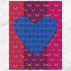 Butterfly Heart Pattern Canvas 12  X 16   by Simbadda