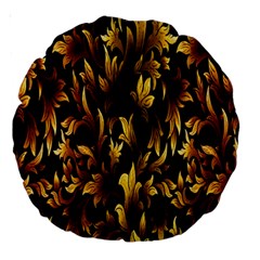 Loral Vintage Pattern Background Large 18  Premium Round Cushions by Simbadda