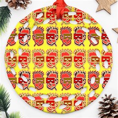 Funny Faces Ornament (round Filigree) by Amaryn4rt