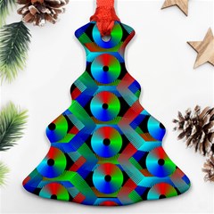 Bee Hive Color Disks Christmas Tree Ornament (two Sides) by Amaryn4rt