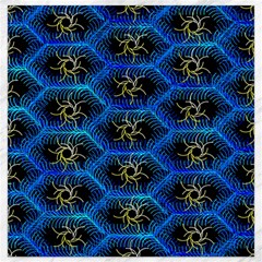 Blue Bee Hive Pattern Canvas 12  X 12   by Amaryn4rt
