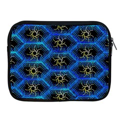 Blue Bee Hive Pattern Apple Ipad 2/3/4 Zipper Cases by Amaryn4rt