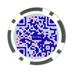 Digital Computer Graphic Qr Code Is Encrypted With The Inscription Poker Chip Card Guard (10 pack) Front