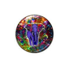 Abstract Elephant With Butterfly Ears Colorful Galaxy Hat Clip Ball Marker (10 Pack) by EDDArt