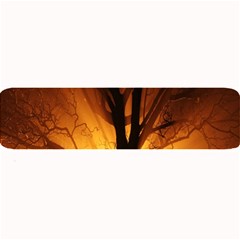 Rays Of Light Tree In Fog At Night Large Bar Mats by Amaryn4rt
