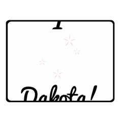 I Heart Dakota! Double Sided Fleece Blanket (small)  by badwolf1988store