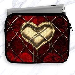 Love Hearth Background Scrapbooking Paper Apple Ipad 2/3/4 Zipper Cases by Amaryn4rt