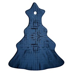Zoom Digital Background Christmas Tree Ornament (two Sides) by Simbadda