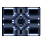 A Completely Seamless Tile Able Techy Circuit Background Double Sided Fleece Blanket (Small)  45 x34  Blanket Back