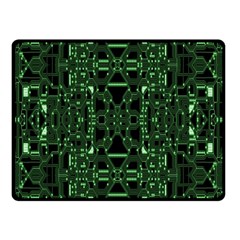 An Overly Large Geometric Representation Of A Circuit Board Double Sided Fleece Blanket (small)  by Simbadda