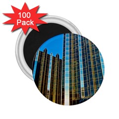 Two Abstract Architectural Patterns 2 25  Magnets (100 Pack)  by Simbadda