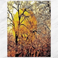 Summer Sun Set Fractal Forest Background Canvas 12  X 16   by Simbadda