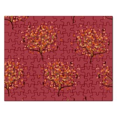 Beautiful Tree Background Pattern Rectangular Jigsaw Puzzl by Simbadda