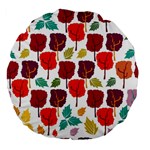 Colorful Trees Background Pattern Large 18  Premium Flano Round Cushions Front