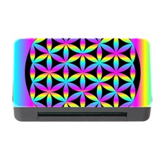 Flower Of Life Gradient Fill Black Circle Plain Memory Card Reader With Cf by Simbadda
