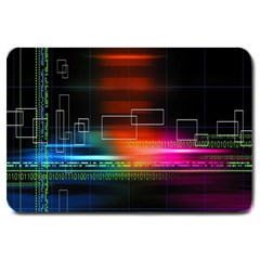 Abstract Binary Large Doormat  by Simbadda
