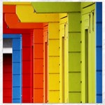 Abstract Minimalism Architecture Canvas 16  x 16   15.2 x15.41  Canvas - 1