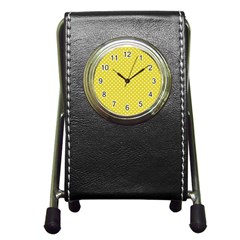 Polka Dots Pen Holder Desk Clocks by Valentinaart