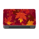 Autumn Leaves Fall Maple Memory Card Reader with CF Front