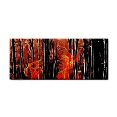 Forest Fire Fractal Background Cosmetic Storage Cases by Simbadda