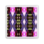 Geometric Abstract Background Art Memory Card Reader (Square)  Front