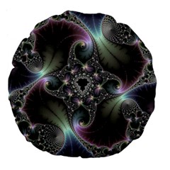 Precious Spiral Wallpaper Large 18  Premium Flano Round Cushions by Simbadda