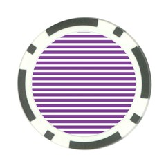 Horizontal Stripes Purple Poker Chip Card Guard (10 Pack) by Mariart