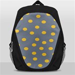 Limpet Polka Dot Yellow Grey Backpack Bag Front