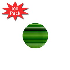 Horizontal Stripes Line Green 1  Mini Magnets (100 Pack)  by Mariart