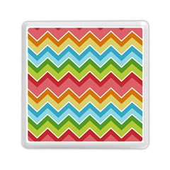 Colorful Background Of Chevrons Zigzag Pattern Memory Card Reader (square)  by Simbadda
