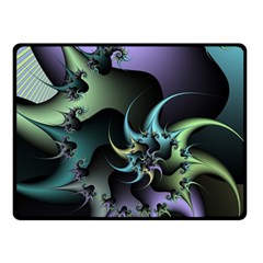Fractal Image With Sharp Wheels Double Sided Fleece Blanket (small)  by Simbadda