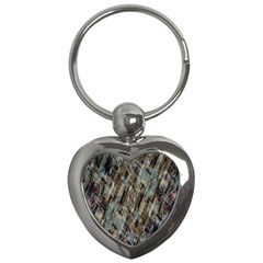Abstract Chinese Background Created From Building Kaleidoscope Key Chains (heart)  by Simbadda
