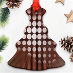 Technical Background With Circles And A Burst Of Color Christmas Tree Ornament (Two Sides) Front