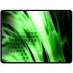 Abstract Background Green Double Sided Fleece Blanket (Large)  80 x60  Blanket Front