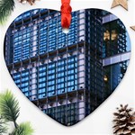Modern Business Architecture Heart Ornament (Two Sides) Front