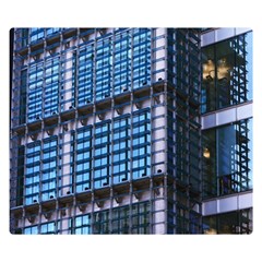Modern Business Architecture Double Sided Flano Blanket (small)  by Simbadda
