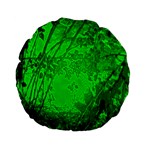 Leaf Outline Abstract Standard 15  Premium Flano Round Cushions Back