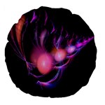 Fractal Image Of Pink Balls Whooshing Into The Distance Large 18  Premium Flano Round Cushions Front