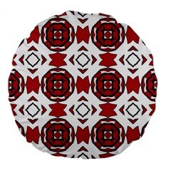 Seamless Abstract Pattern With Red Elements Background Large 18  Premium Flano Round Cushions by Simbadda