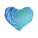 Abstract Pattern Neon Glow Background Standard 16  Premium Heart Shape Cushions Front