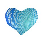 Abstract Pattern Neon Glow Background Standard 16  Premium Heart Shape Cushions Back