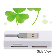 Flower Floralleaf Green Reboon Memory Card Reader (stick)  by Mariart