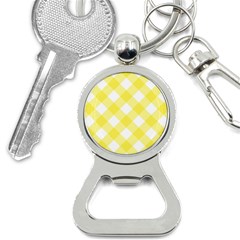Plaid Chevron Yellow White Wave Button Necklaces by Mariart