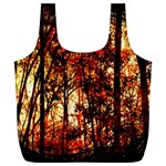Forest Trees Abstract Full Print Recycle Bags (L)  Back