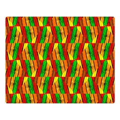 Colorful Wooden Background Pattern Double Sided Flano Blanket (large)  by Nexatart