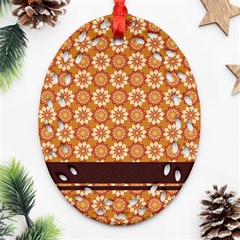 Floral Seamless Pattern Vector Oval Filigree Ornament (two Sides) by Nexatart